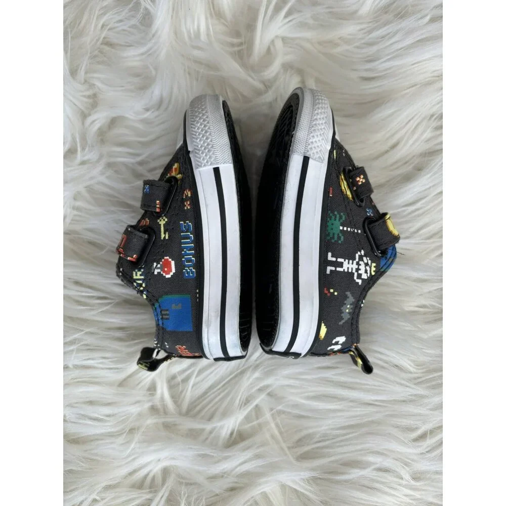 Converse Unisex-Baby Chuck Taylor All Star Low Top Sneaker Gamer Print 3